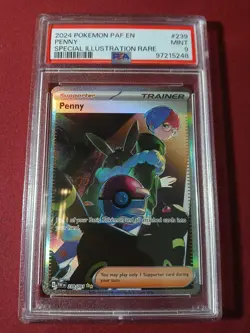Penny PSA 9 Paldea Fates 2024 Pokemon English #239 Special Illustration Rare - Image 3