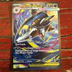 Mega Sharpedo ex 127/094 SIR Special Illustration Pokemon Phantasmal Flames - Image 1