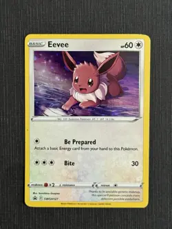 Pokemon Eevee TCG Holo Black Star Promo SWSH127 - Image 1