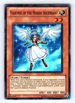 Yugioh Valkyrie Of The Nordic Ascendant STOR-EN017 Unlimited Super Rare - NM 💎 - Image 1