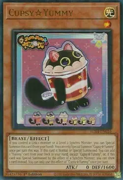 Yugioh! CupsyYummy - JUSH-EN016 - Ultra Rare - 1st Edition Near Mint, English - Image 1