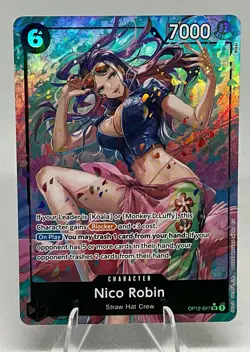 One Piece Nico Robin OP12-087 SR Alt Art Legacy of the Master Parallel TCG - Image 1
