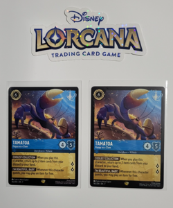 Disney Lorcana Tamatoa Happy as a Clam x2 Legendary Non Foil Rare - Image 1
