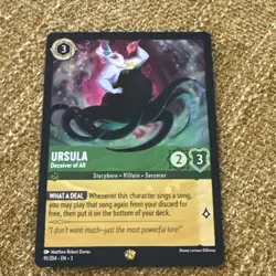 Disney Lorcana - Ursula Deceiver of All 91/204 - Into the Inklands Legendary NM - Image 1