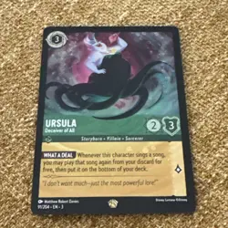 Ursula Deceiver of All 91/204 Legendary COLD FOIL Disney Lorcana TCG - NM/Mint - Image 1
