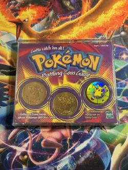 Pokemon 1999 Gold Coin Set Sealed Battle Game Cards CD Case Ultra Rare - Image 1