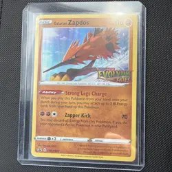 Galatians Zapdos SWSH124 Sword & Shield Promo Cards Stamped Pokemon Card - Image 1