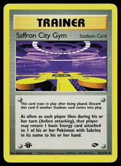 Pokemon Card Saffron City Gym 122/132 Gym Challenge 1st Edition - Image 1
