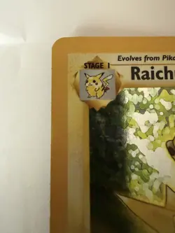 Pokemon TCG Raichu Holo Rare Card 14/102 Base Set English Edition - Image 2