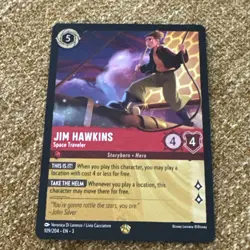 Disney Lorcana Jim Hawkins 109/204 Legendary Space Traveler Non-Foil TCG Card - Image 1