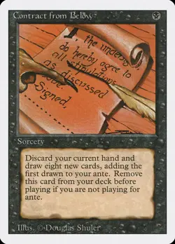 Contract from Below (HP) #97 Revised Edition 3ED Reserved List Magic card MTG - Image 1