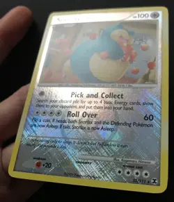 Snorlax 33/111 League Promo Crosshatch HOLO Rising Rivals Pokemon Card Exc - Image 3