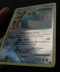 Snorlax 33/111 League Promo Crosshatch HOLO Rising Rivals Pokemon Card Exc - Image 5