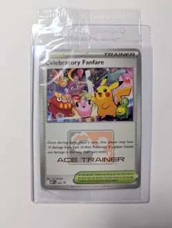 Pokemon TCG Celebratory Fanfare - Ace Trainer Reward Card - Image 1