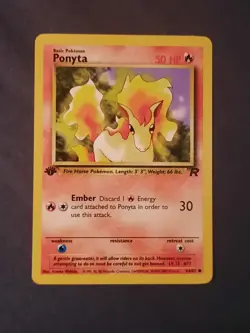 Pokemon Card TCG Ponyta Team Rocket 64 Regular 1st Edition Common - Image 3