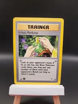 Pokemon TCG Erika’s Perfume 1st Edition Trainer Card Gym Heroes 110/132 - Image 1