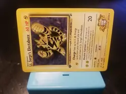 Pokemon Cards: Gym Heroes 1st Edition Rare: Lt. Surge's Electabuzz 27/132 - Image 2