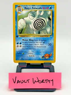 2000 Pokemon Gym Heroes 1st Edition Misty's Poliwrath #31/132 Rare WOTC Card - Image 1