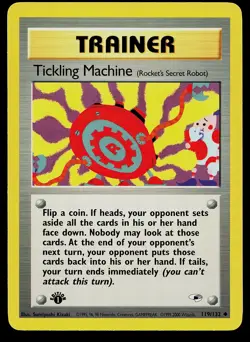 Pokemon Card - Tickling Machine Gym Heroes 119/132 Uncommon 1st Edition - Image 1
