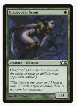 Gladecover Scout | Hexproof | Elf Scout | Magic 2014 (M14) | MTG Card | LP-NM - Image 1