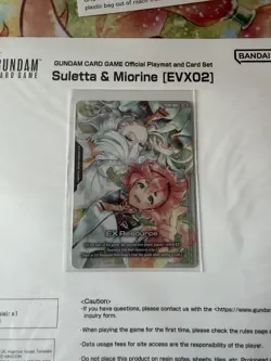 GUNDAM CARD GAME Official Playmat & Card Set Suletta & Miorine (sealed) - Image 2