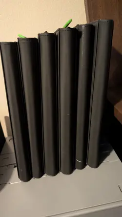 Vault X Exo-Tec Zip Binder 9-Pocket 360 Card – Black x6 Lot | Used - Image 1