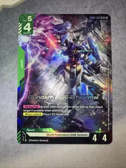 Gundam AGE-2 Normal GD03-019 LR Holo Gundam Card Game Unit English - Image 1