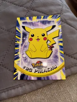 Topps Pokemon Pikachu Card #25 1st Series Blue Label 1999 Non Holo NM-MN - Image 3