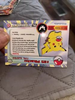 Topps Pokemon Pikachu Card #25 1st Series Blue Label 1999 Non Holo NM-MN - Image 5