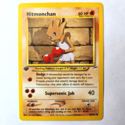 Hitmonchan 69/105 Pokemon TCG 1st Edition Neo Destiny NM Vintage 2002 Card - Image 2