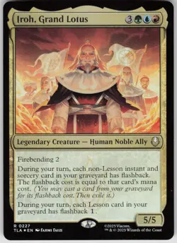 MTG Iroh, Grand Lotus Foil NM Avatar: The Last Airbender Magic 227 - Image 1