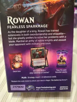 MTG Magic Rowan Fearless Sparkmage Planeswalker Sealed Deck Throne of Eldraine 2 - Image 3