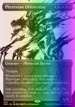 MTG Phyrexian Obliterator (440/530) Phyrexia All Will Be One LP FOIL - Image 1