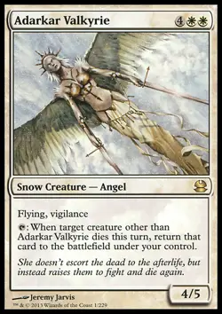 MTG Magic the Gathering Adarkar Valkyrie (1/245) Modern Masters LP - Image 1