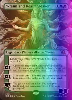 MTG Wrenn and Realmbreaker (322/548) March of the Machine LP FOIL - Image 1