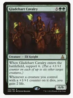 Gladehart Cavalry | MTG OGW | EDH Commander Elf Knight +1/+1 Counters | LP - Image 1