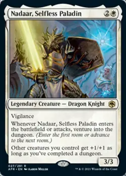 1 x Nadaar, Selfless Paladin - Adventures in the Forgotten Realms - NM-Mint - MT - Image 1