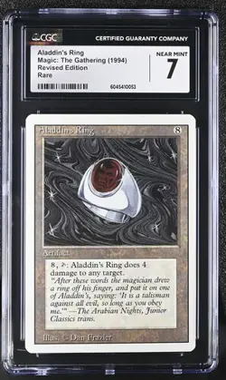 MTG Magic: The Gathering English Aladdin's Ring 1994 Revised Edition Rare CGC 7 - Image 1