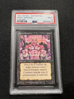 Magic the Gathering MTG Spirit Shackle from Legends in a PSA 9 !! - Image 1