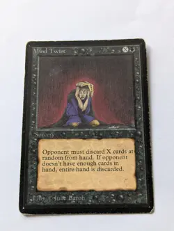 WOTC MTG Vintage Beta Edition Mind Twist (MP) CCG Magic the Gathering - Image 2