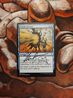 *ARTIST PROOF* Arcane Denial Mark Zug Signed Magic the Gathering - Image 1