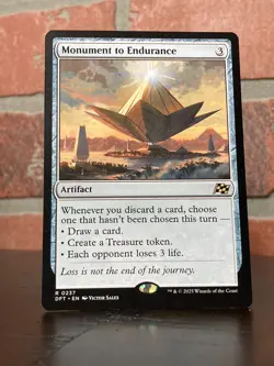 Monument to Endurance Aetherdrift MTG 237 RARE M/NM 1x - Image 1