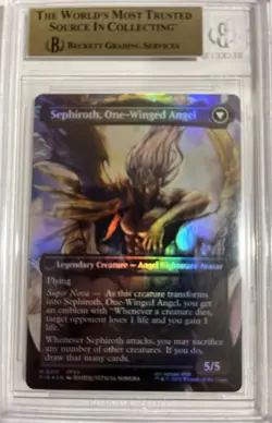 BGS 10 MTG Sephiroth, Fabled SOLDIER Borderless Foil 0317 Final Fantasy - Image 2