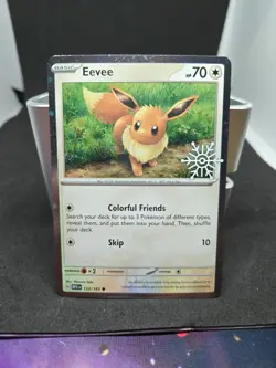 Eevee 133/165 (Holiday Calendar) Stamped Pokemon Scarlet & Violet 151 - Image 1