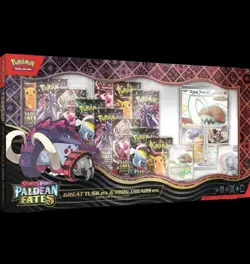 Pokemon TCG Paldean Fates Great Tusk Iron Treads Ex Premium Collection - Image 1