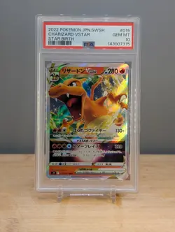 2022 Pokemon SWSH Charizard VSTAR Star Birth #015 PSA 10 Japanese - Image 1