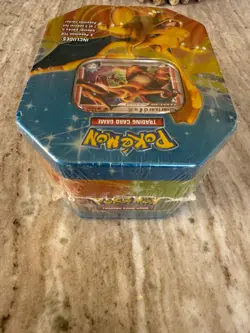 Pokemon 2009 Fall Collector's Charizard Tin Factory Sealed Good Condition - Image 4