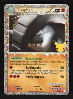 Donphan 107/123 Pokemon Celebrations Classic Collection Holo Card - Image 1