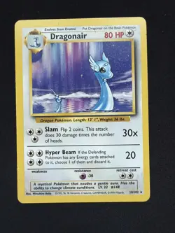 Pokemon TCG Dragonair 18/102 Base Set Regular HP - Image 1