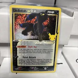 Pokemon Umbreon Gold Star 17/17 Celebrations: Classic Collection Holo - Image 1